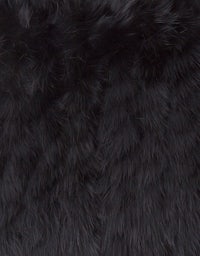 a close up image of a black furry coat